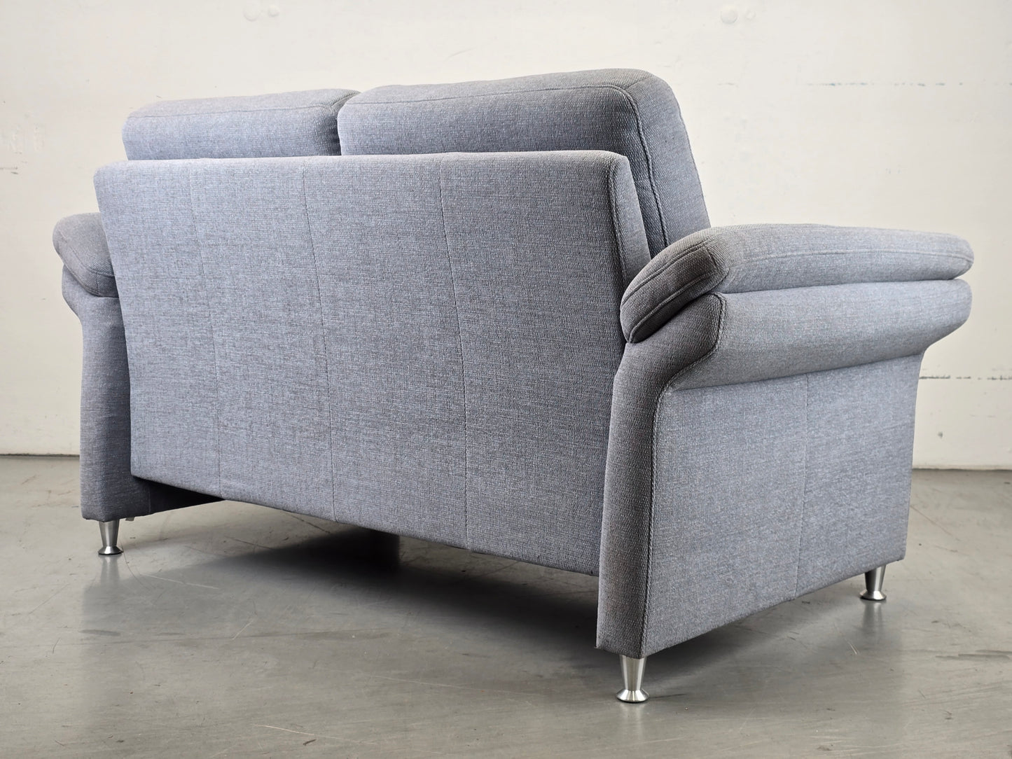 VINTAGE SOFA couch hellblau taupe 2Sitzer sessel polstermöbel garnitur