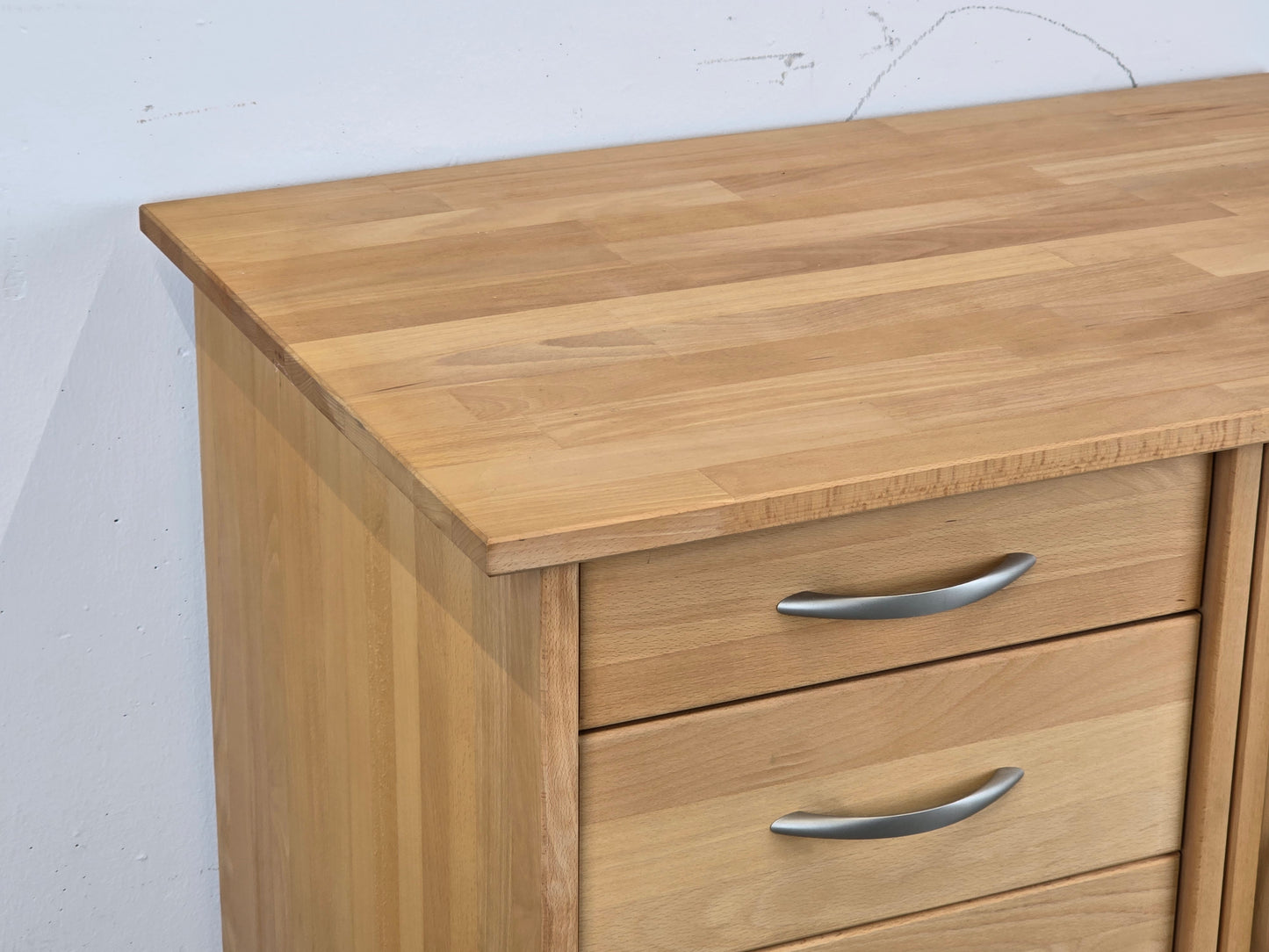 BUCHENHOLZ KOMMODE schrank echtholz wohnzimmer küche buffet anrichte