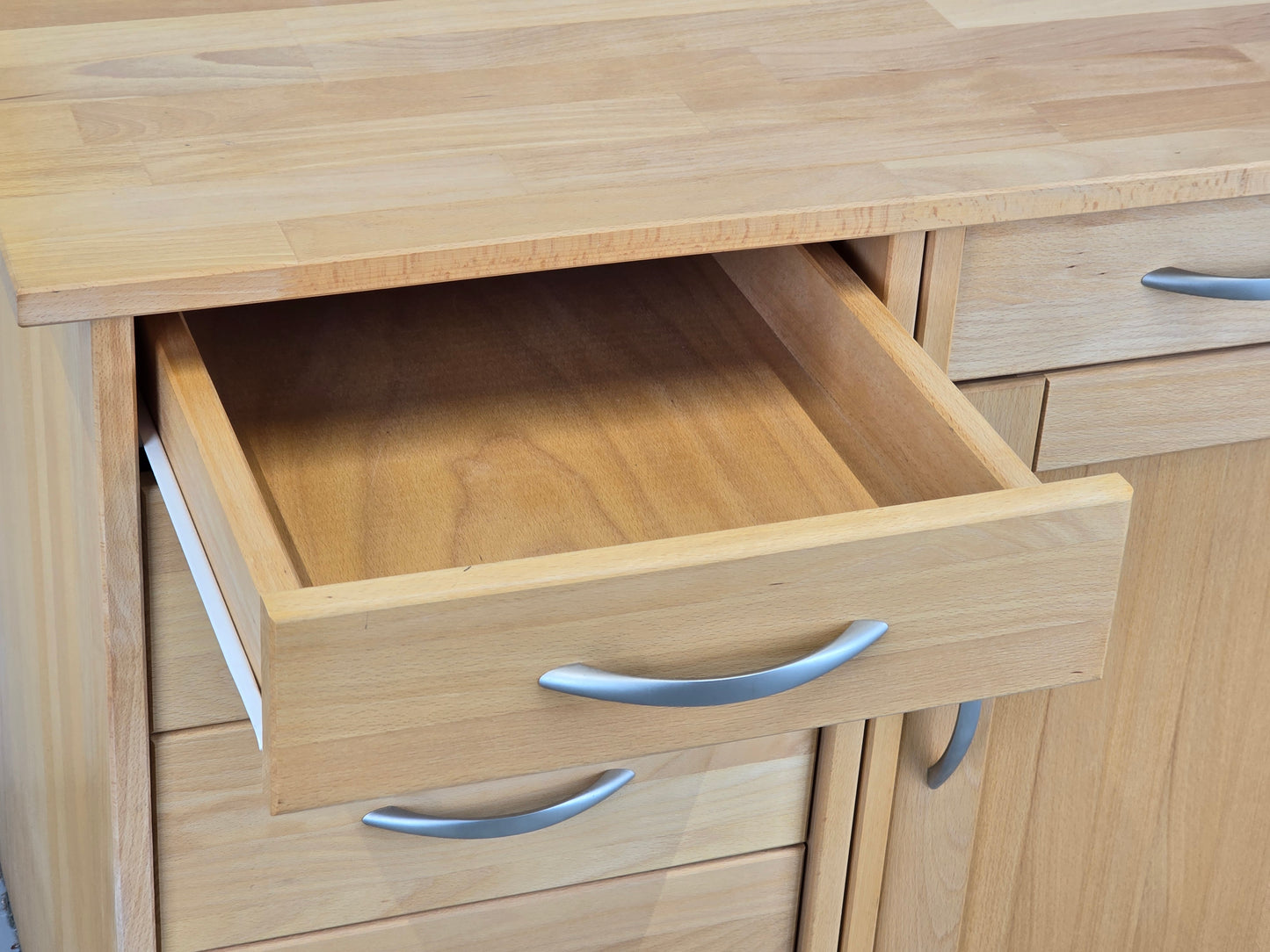 BUCHENHOLZ KOMMODE schrank echtholz wohnzimmer küche buffet anrichte