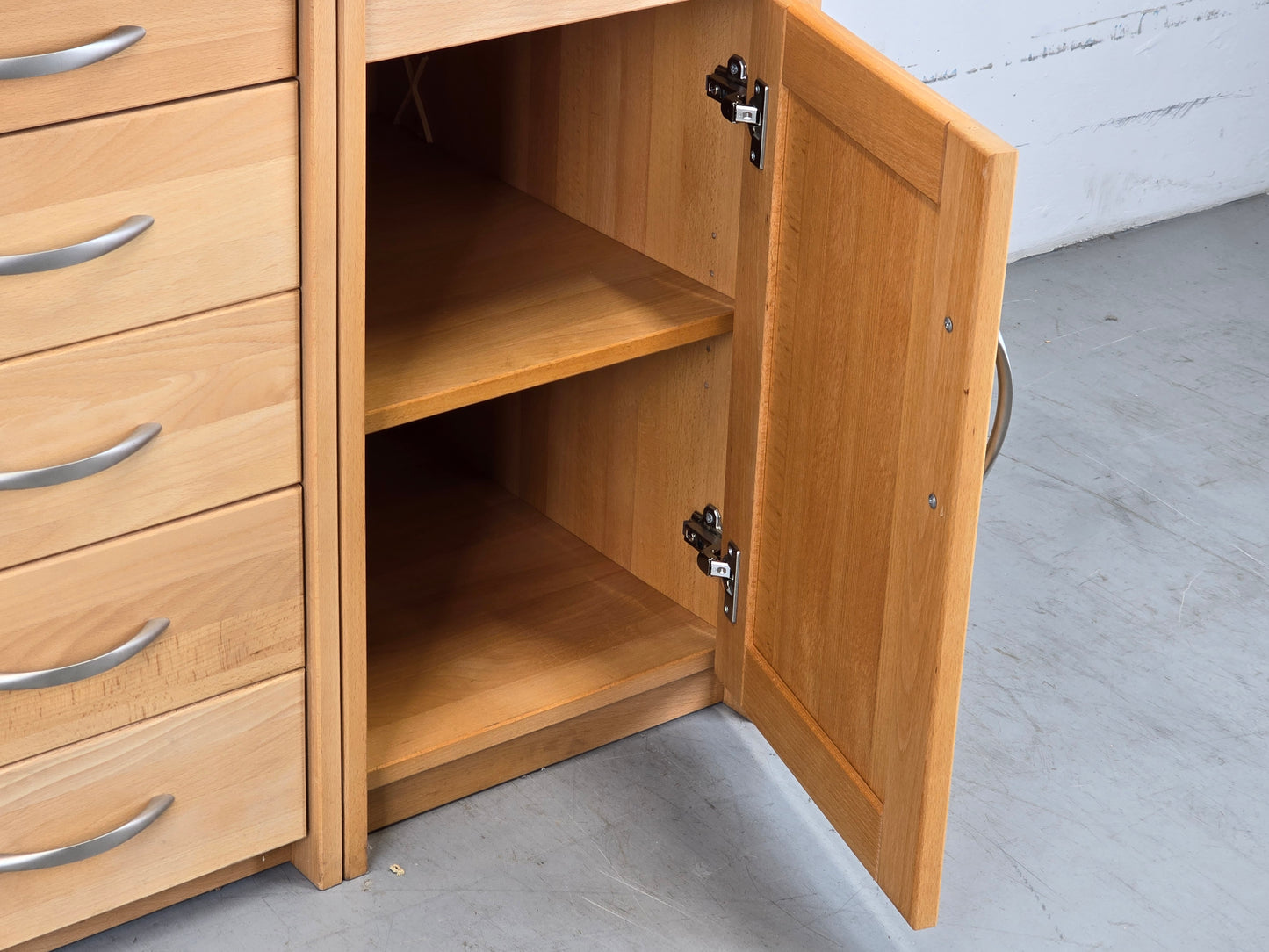 BUCHENHOLZ KOMMODE schrank echtholz wohnzimmer küche buffet anrichte