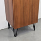 VINTAGE SCHRANK schuhschrank kommode holz nussbaum kleiderschrank 1960er
