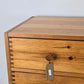 1970ER JAHRE VOLLHOLZ KOMMODE schubladen vintage domino holz