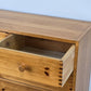 1970ER JAHRE VOLLHOLZ KOMMODE schubladen vintage domino holz