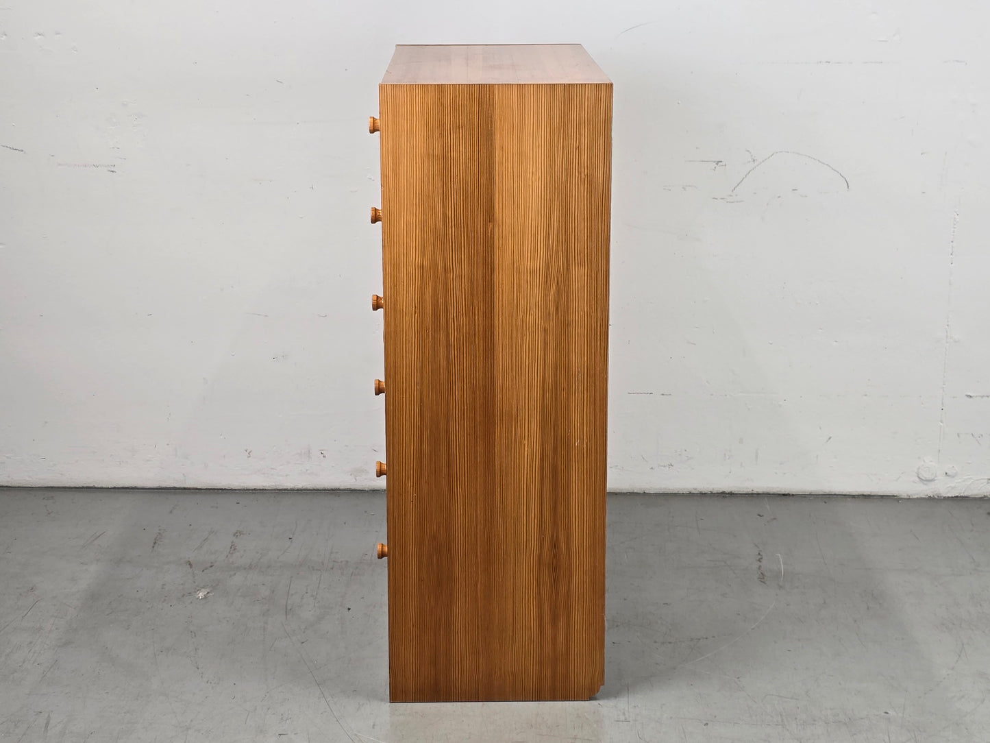 1970ER JAHRE VOLLHOLZ KOMMODE schubladen vintage domino holz