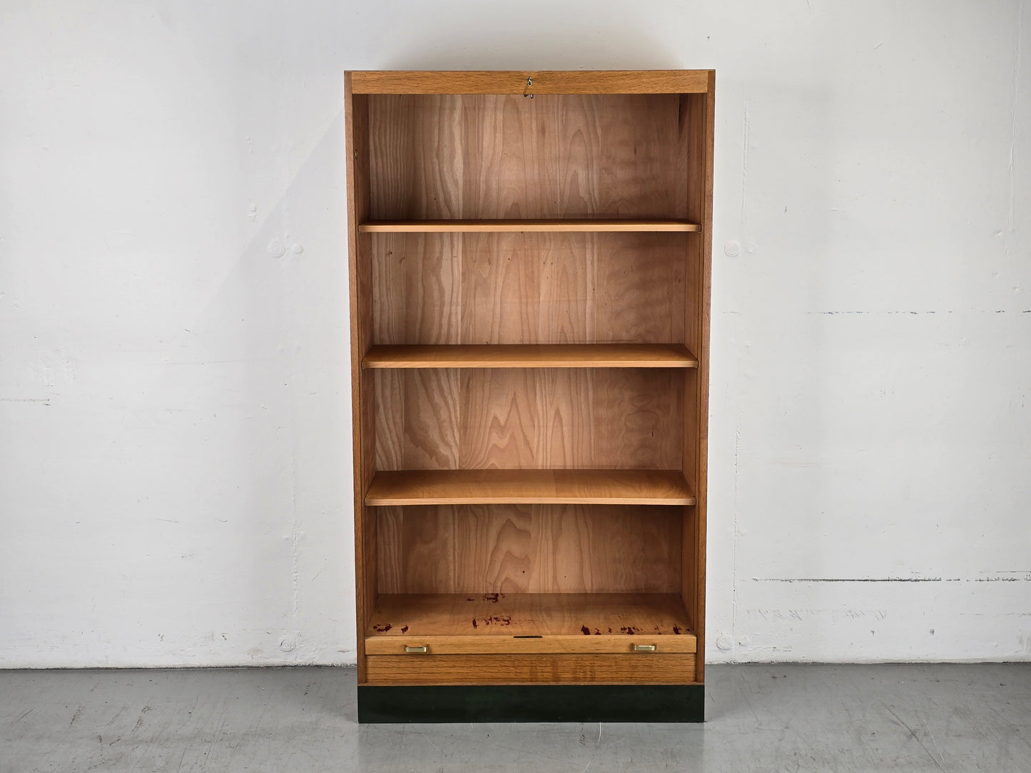 VINTAGE ROLLTÜR AKTENSCHRANK regal schrank holz mid century büro