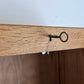 VINTAGE ROLLTÜR AKTENSCHRANK regal schrank holz mid century büro