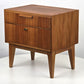 VINTAGE NACHTTISCH nussbaum holz kommode schlafzimmer bett ablage schränkchen