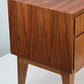 VINTAGE NACHTTISCH nussbaum holz kommode schlafzimmer bett ablage schränkchen