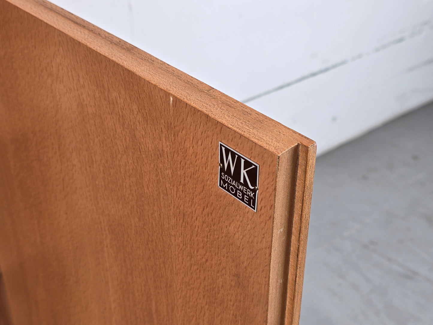 WK MÖBEL VINTAGE SEKRETÄR schrank vitrine kommode bar 1950er Jahre