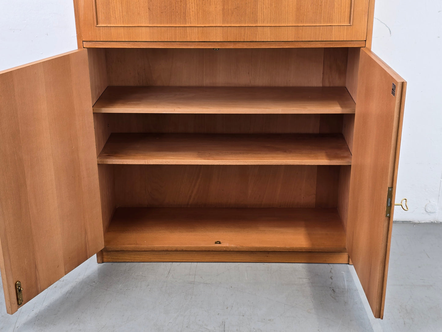 WK MÖBEL VINTAGE SEKRETÄR schrank vitrine kommode bar 1950er Jahre