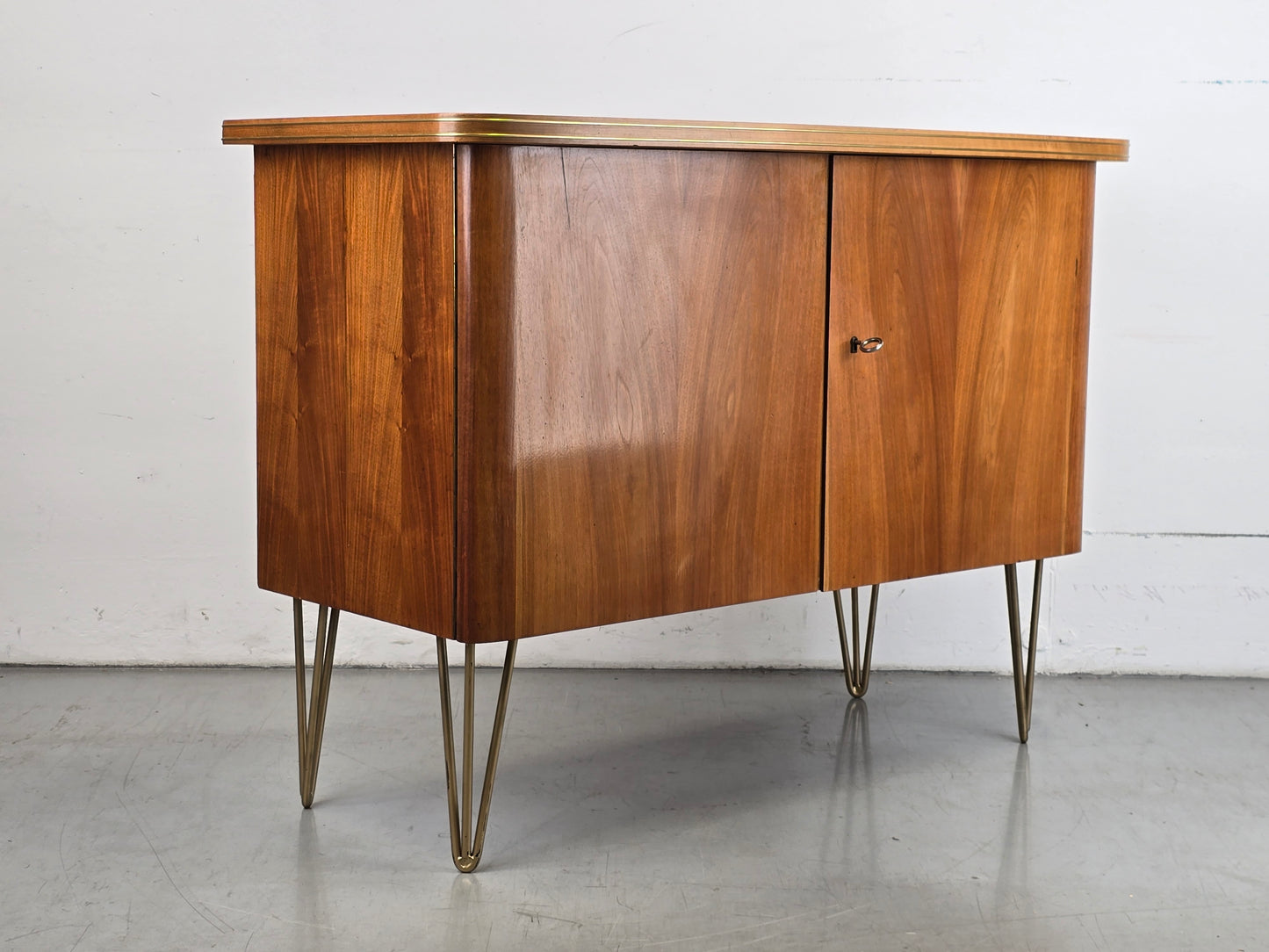 1950ER JAHRE SIDEBOARD holz nussbaum tv low board kommode vintage