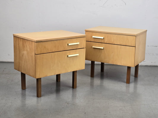 2 VINTAGE NACHTTISSCHE nachttisch schlafzimmer kommode bett 1960er mid century