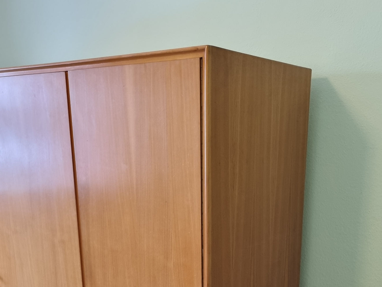 VINTAGE KLEIDERSCHRANK holz schrank rüster 1960er mid century