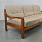 MID CENTURY TEAK SOFA holz couch wohnzimmer danish vintage dänemark