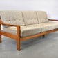MID CENTURY TEAK SOFA holz couch wohnzimmer danish vintage dänemark