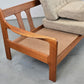 MID CENTURY TEAK SOFA holz couch wohnzimmer danish vintage dänemark
