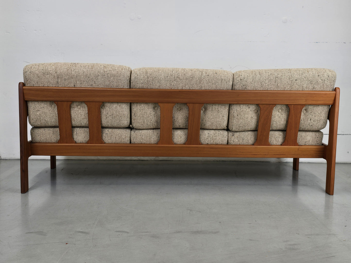 MID CENTURY TEAK SOFA holz couch wohnzimmer danish vintage dänemark