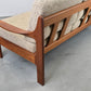 MID CENTURY TEAK SOFA holz couch wohnzimmer danish vintage dänemark