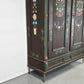 ANTIKER BAUERSCHRANK schrank vollholz kleiderschrank vintage handbemalt weichholz