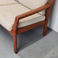 DYRLUND TEAK SOFA danish teak holz vintage couch wolle 1960er mid century