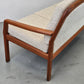 DYRLUND TEAK SOFA danish teak holz vintage couch wolle 1960er mid century