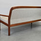 DYRLUND TEAK SOFA danish teak holz vintage couch wolle 1960er mid century