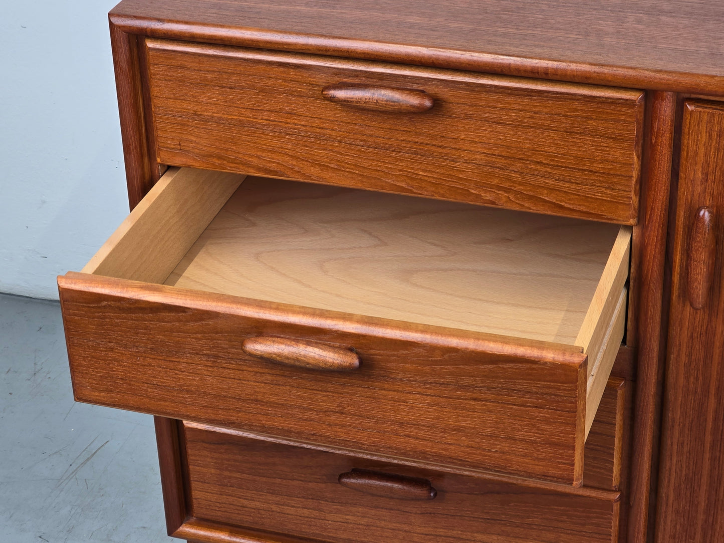 HEINRICH RIESTENPATT TEAKHOLZ SIDEBOARD kommode vintage rt tv board