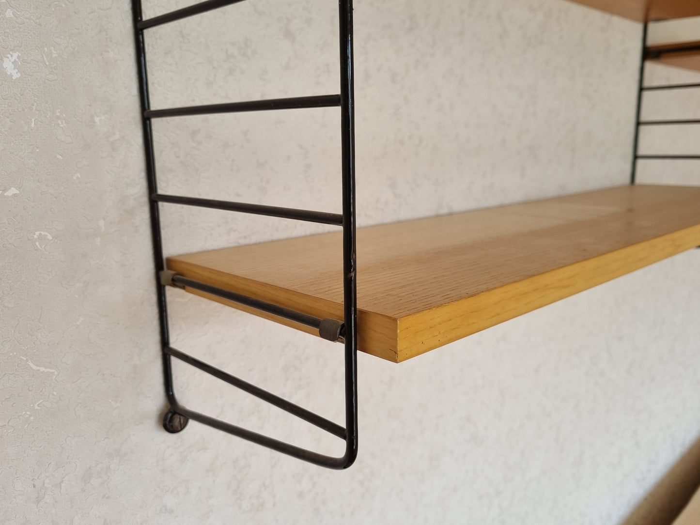 NISSE STRING REGAL bücher strinning esche stringregal vintage 60s wandregal