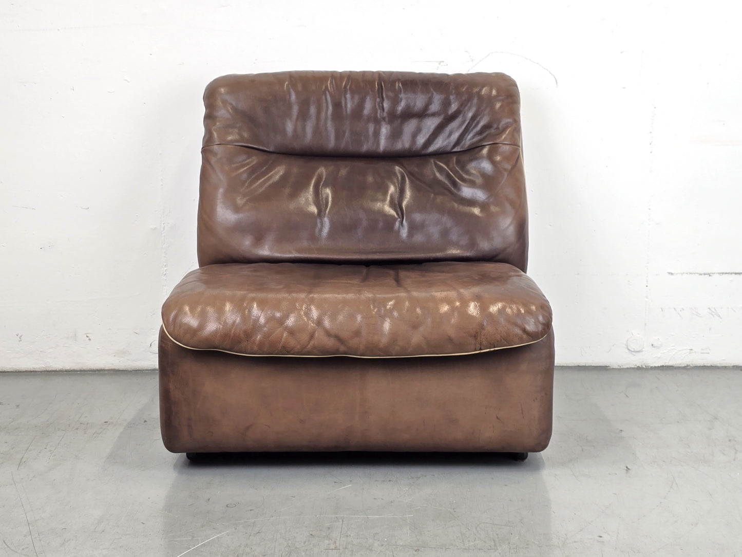 DE SEDE DS66 LEDERSESSEL braun leder sessel tv vintage garnitur couch sofa