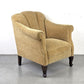 VINTAGE SESSEL senfgelb antik ohrensessel tv polsterstuhl clubsessel
