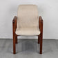 DYRLUND STUHL teak holz dänemark beige schreibtisch esstisch vintage