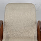 DYRLUND STUHL teak holz dänemark beige schreibtisch esstisch vintage