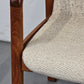 DYRLUND STUHL teak holz dänemark beige schreibtisch esstisch vintage