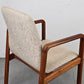 DYRLUND STUHL teak holz dänemark beige schreibtisch esstisch vintage