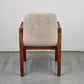 DYRLUND STUHL teak holz dänemark beige schreibtisch esstisch vintage