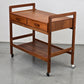 DÄNISCH TEAK SERVIERWAGEN couchtisch beisteltisch tv bar wagen holz vintage mid century