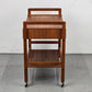 DÄNISCH TEAK SERVIERWAGEN couchtisch beisteltisch tv bar wagen holz vintage mid century