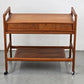 DÄNISCH TEAK SERVIERWAGEN couchtisch beisteltisch tv bar wagen holz vintage mid century