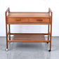 DÄNISCH TEAK SERVIERWAGEN couchtisch beisteltisch tv bar wagen holz vintage mid century