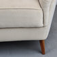 MID CENTURY SOFA couch 3er beige weiß vintage garnitur samt dänemark