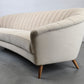 MID CENTURY SOFA couch 3er beige weiß vintage garnitur samt dänemark