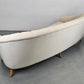 MID CENTURY SOFA couch 3er beige weiß vintage garnitur samt dänemark