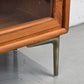 DANISH TEAK VITRINE vintage kommode mid century dänemark holz vitrinenkommode