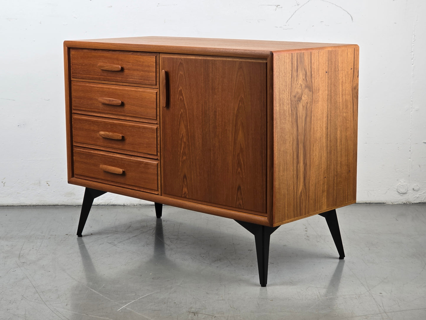 DÄNISCH TEAK SIDEBOARD vintage kommode retro tv board mid century schubladen