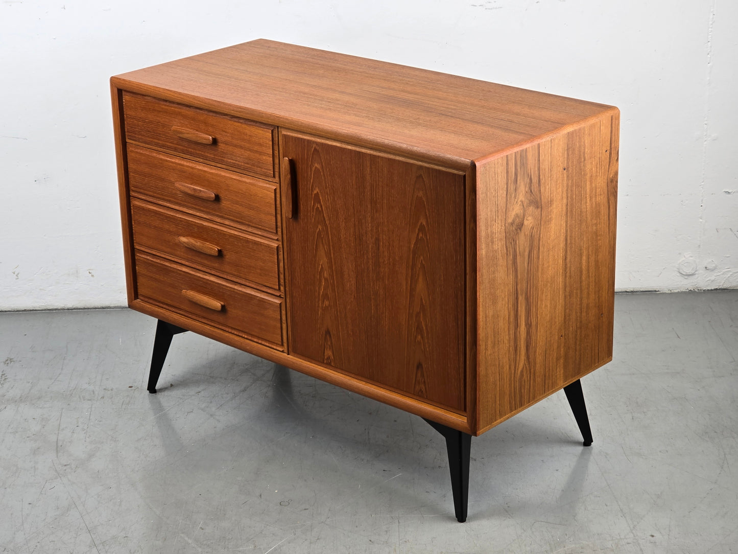 DÄNISCH TEAK SIDEBOARD vintage kommode retro tv board mid century schubladen