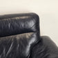 DE SEDE DS70 SOFA leder couch garnitur echtleder dunkelblau vintage 3Sitzer