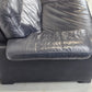 DE SEDE DS70 SOFA leder couch garnitur echtleder dunkelblau vintage 3Sitzer