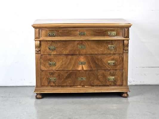 ANTIK KOMMODE gründerzeit holz nussbaum vintage schubladen restauriert