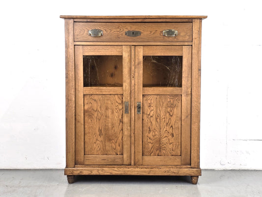 ANTIK VERTIKO eiche jugendstil kommode schrank holz vollholz vintage braun