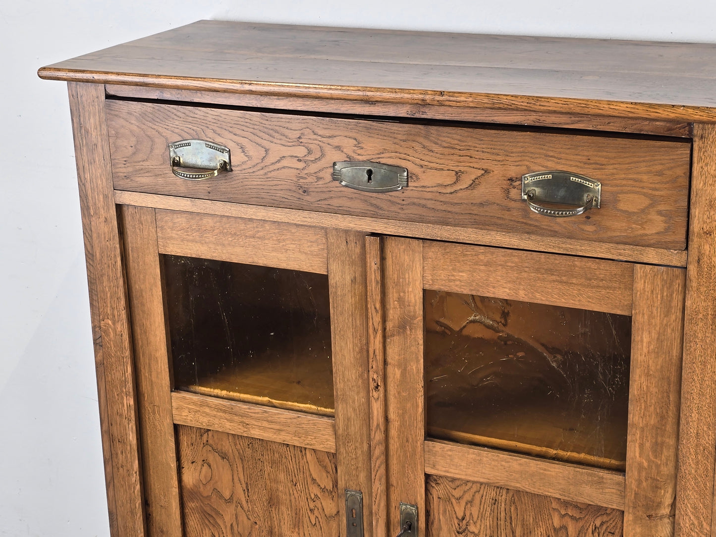 ANTIK VERTIKO eiche jugendstil kommode schrank holz vollholz vintage braun